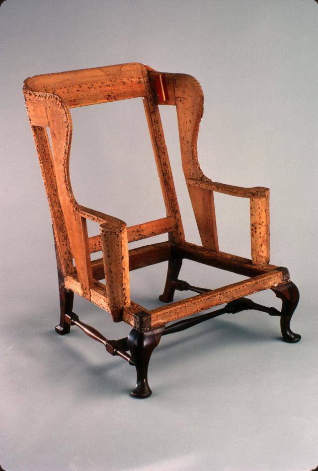 Easy Chair (1989-372), Williamsburg, VA attributed to the shop of Anthony Hay, ca. 1750 - 1770. 